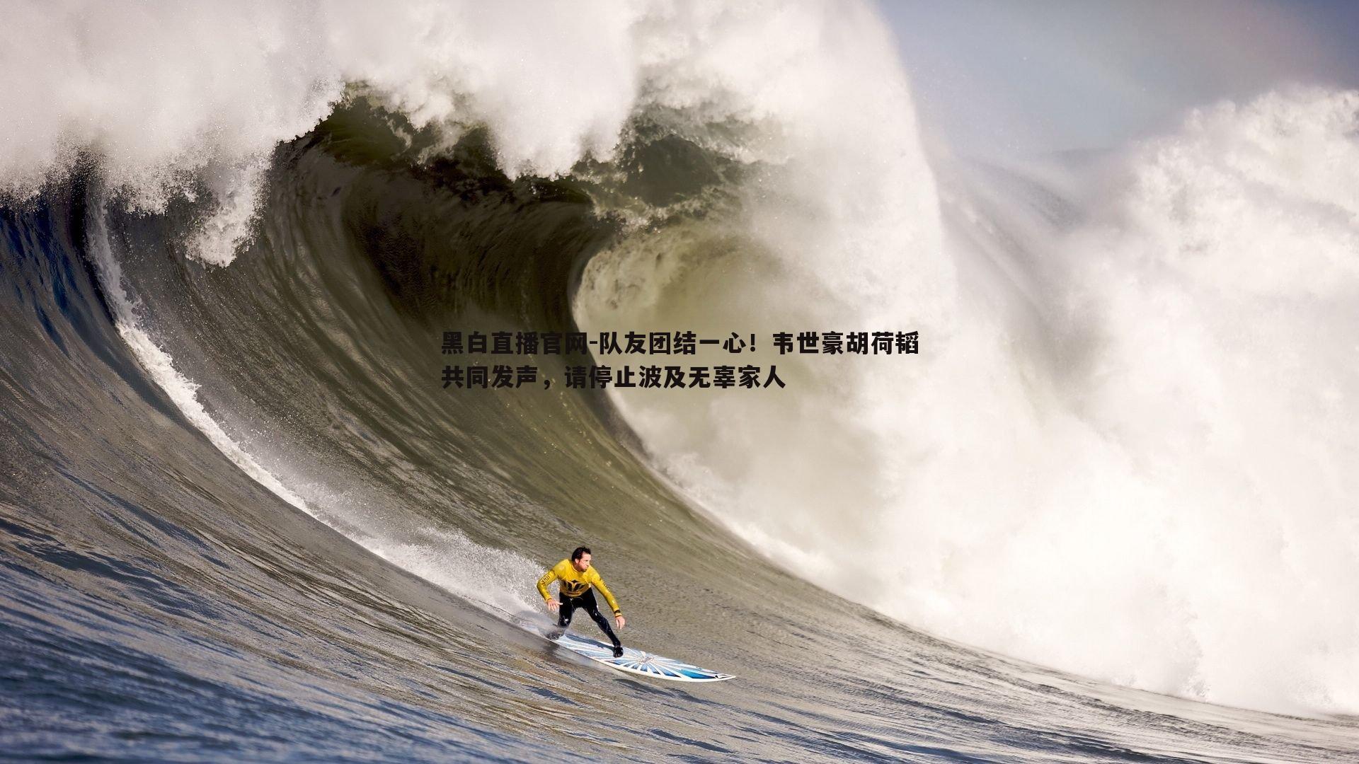 黑白直播官网-队友团结一心！韦世豪胡荷韬共同发声，请停止波及无辜家人-第2张图片-黑白直播官网